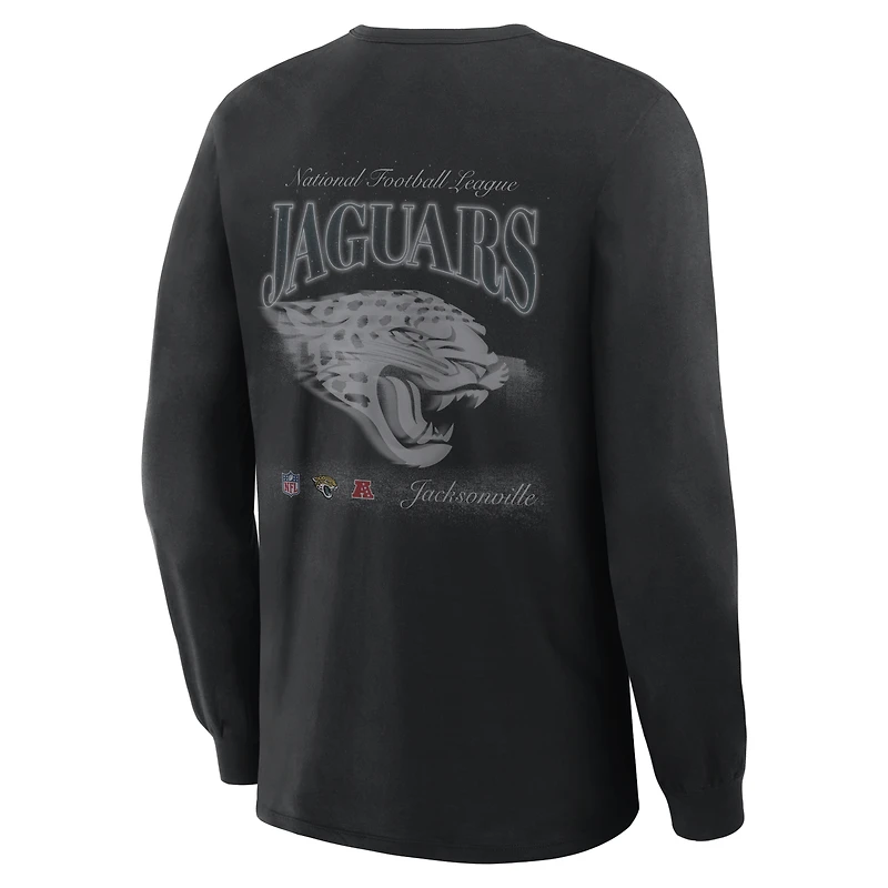 Men's Fanatics  Black Jacksonville Jaguars Midnight Falls Long Sleeve T-Shirt