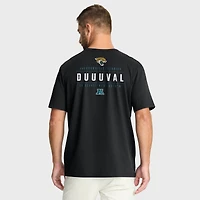 T-shirt noir Fanatics pour homme avec poche passe des Jaguars de Jacksonville