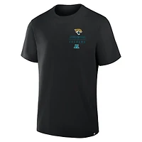 T-shirt noir Fanatics pour homme avec poche passe des Jaguars de Jacksonville