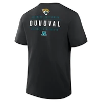 T-shirt noir Fanatics pour homme avec poche passe des Jaguars de Jacksonville