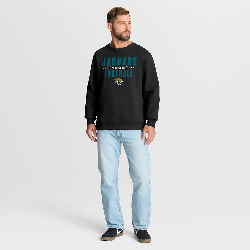 Sweat-shirt noir Fanatics pour homme, motif Powerful Throw Legacy des Jaguars de Jacksonville