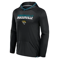 T-shirt à manches longues et capuche transitionnel pour homme Fanatics Black Jacksonville Jaguars