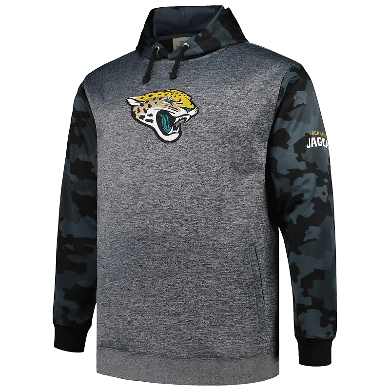 Sweat à capuche camouflage Big & Tall Fanatics Heather Charcoal Jacksonville Jaguars pour hommes