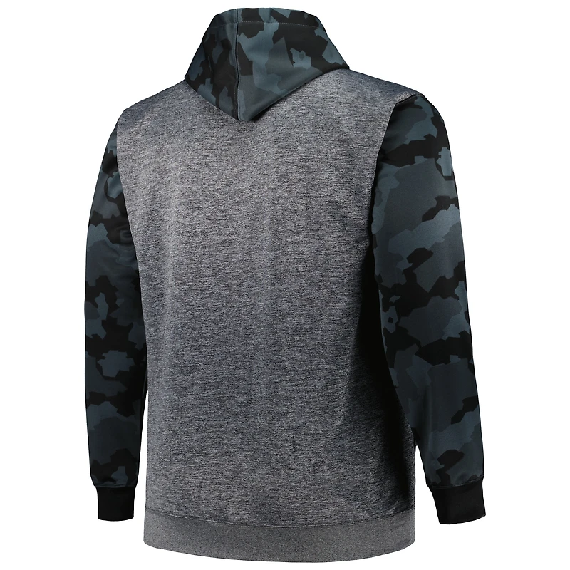 Sweat à capuche camouflage Big & Tall Fanatics Heather Charcoal Jacksonville Jaguars pour hommes
