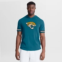 Men's Fanatics Teal Jacksonville Jaguars Optimal Play Short Sleeve Hooded T-Shirt