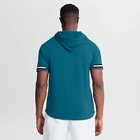 Men's Fanatics Teal Jacksonville Jaguars Optimal Play Short Sleeve Hooded T-Shirt