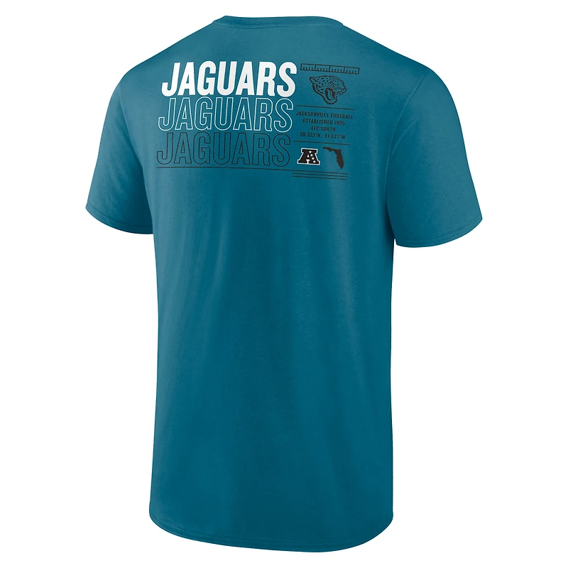 T-shirt Fanatics Teal Jacksonville Jaguars Repeat Stats pour homme