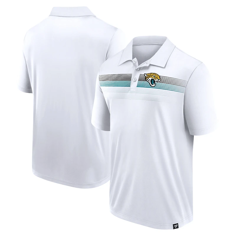 Polo sublimé grand et blanc Jacksonville Jaguars Fanatics pour hommes