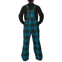 Salopette à carreaux avec grand logo FOCO Jacksonville Jaguars pour hommes, bleu sarcelle