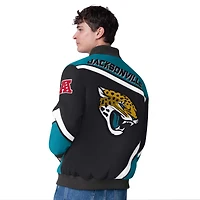 Men's G-III Extreme  Black Jacksonville Jaguars Maximum Racing Full-Snap Jacket