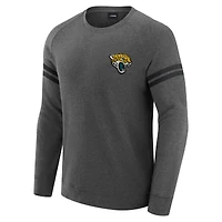 Men's J. Palmer Dark Heather Gray Jacksonville Jaguars Players Lounge Raglan Tri-Blend Sweatshirt