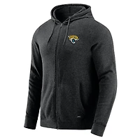 Sweat à capuche zippé tri-blend gris chiné foncé J. Palmer pour homme, Jacksonville Jaguars Players Lounge