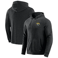 Men's J. Palmer Dark Heather Gray Jacksonville Jaguars Players Lounge Tri-Blend Full-Zip Hoodie