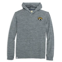 T-shirt à capuche manches longues pour homme johnnie-O Heather Black Jacksonville Jaguars Talon