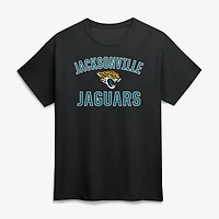 T-shirt homme en coton noir avec logo des Jaguars de Jacksonville et arche la victoire