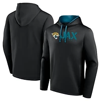 Men's Logo Athletic Black Jacksonville Jaguars Head Start Pullover Hoodie
