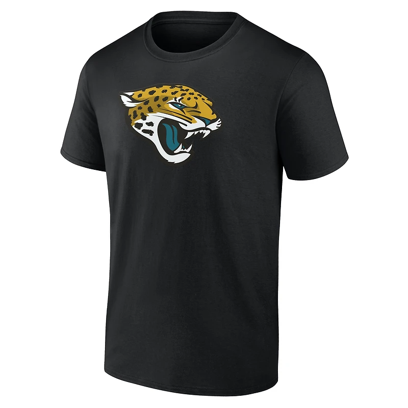 Men's Logo Athletic Black Jacksonville Jaguars Primary T-Shirt