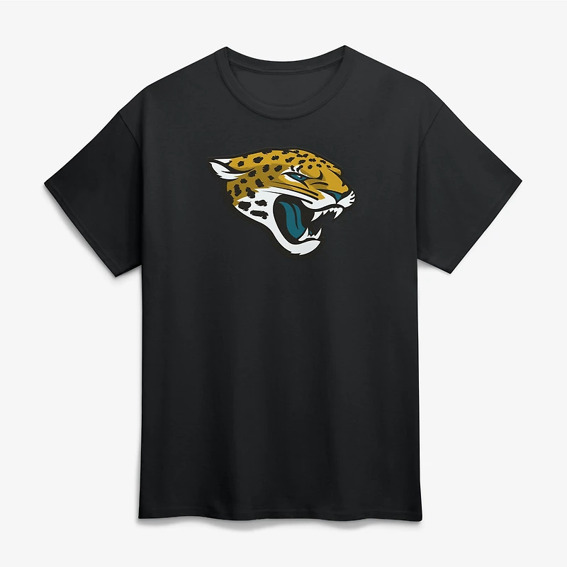 Men's Logo Athletic Black Jacksonville Jaguars Primary T-Shirt