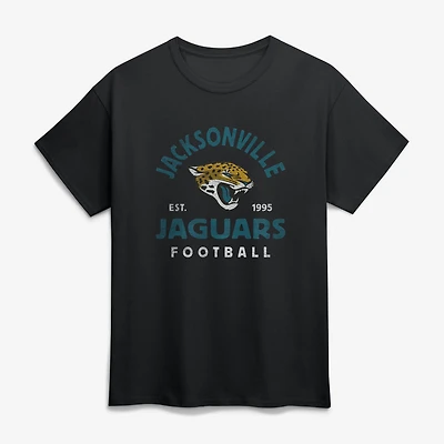 T-shirt homme noir style athlétique avec logo vintage des Jaguars de Jacksonville