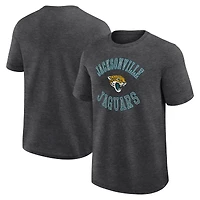 T-shirt Athletic Heather Charcoal pour homme avec logo des Jaguars de Jacksonville