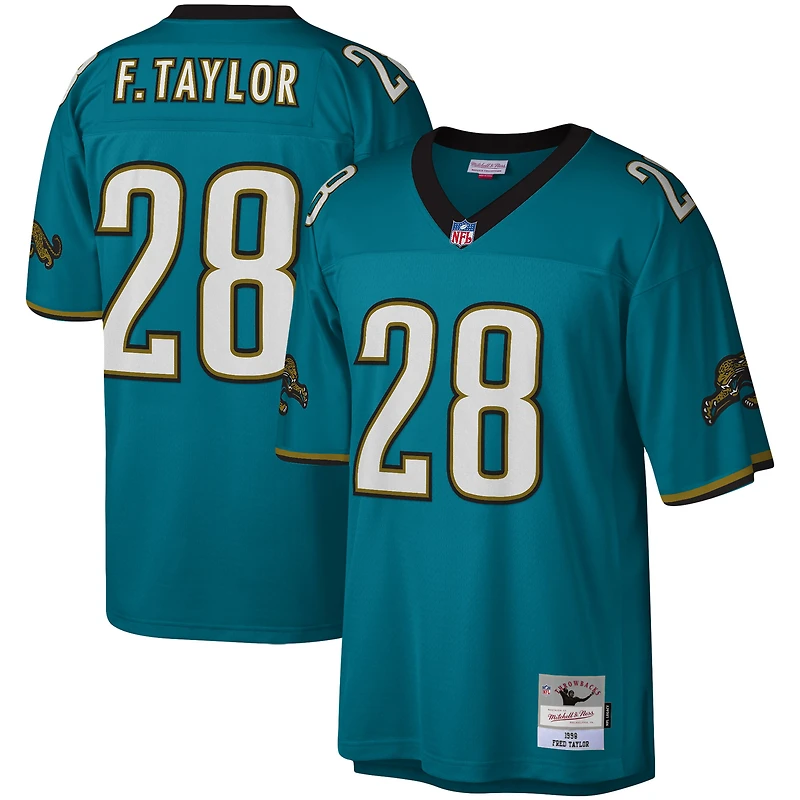 Maillot réplique Mitchell & Ness Fred Taylor sarcelle Jacksonville Jaguars Legacy pour hommes