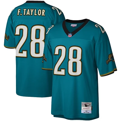 Maillot réplique Legacy Mitchell & Ness Fred Taylor bleu sarcelle des Jaguars de Jacksonville pour homme