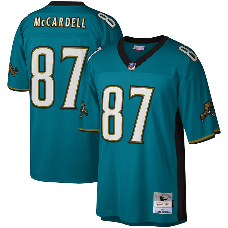 Maillot réplique Mitchell & Ness Keenan McCardell bleu sarcelle des Jaguars de Jacksonville pour homme