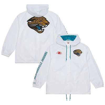 Veste à capuche boutons-pression avec logo vintage des Jaguars de Jacksonville Mitchell & Ness pour homme