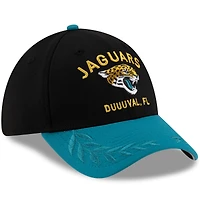Men's New Era Black/Teal Jacksonville Jaguars 2025 NFL Draft 39THIRTY Flex Hat