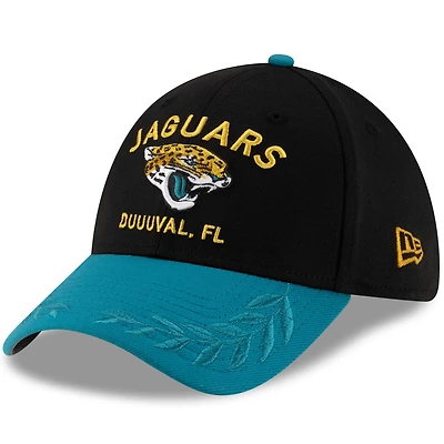 Men's New Era Black/Teal Jacksonville Jaguars 2025 NFL Draft 39THIRTY Flex Hat