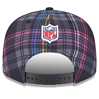 Men's New Era Black Jacksonville Jaguars 2024 NFL Crucial Catch Plaid 9FIFTY Snapback Hat