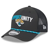 Men's New Era Black Jacksonville Jaguars 2025 Inspire Change 9FORTY M-Crown Adjustable Hat