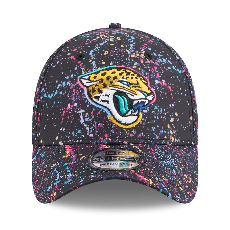 Men's New Era  Black Jacksonville Jaguars 2025 NFL Crucial Catch 39THIRTY Flex Hat