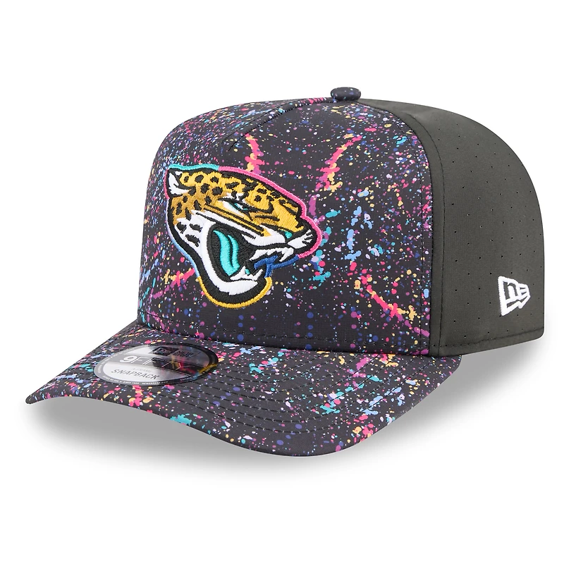 Casquette snapback 9FIFTY noire New Era Jacksonville Jaguars 2025 NFL Crucial Catch pour homme