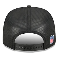 Casquette ajustable noire Jacksonville Jaguars 2025 Sideline 9SEVENTY Trucker pour homme de New Era
