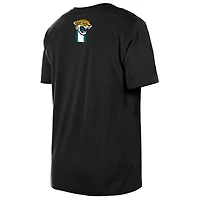 Men's New Era  Black Jacksonville Jaguars 3rd Down High Density Print T-Shirt