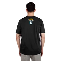 T-shirt imprimé haute densité Jacksonville Jaguars 3rd Down New Era pour homme, noir