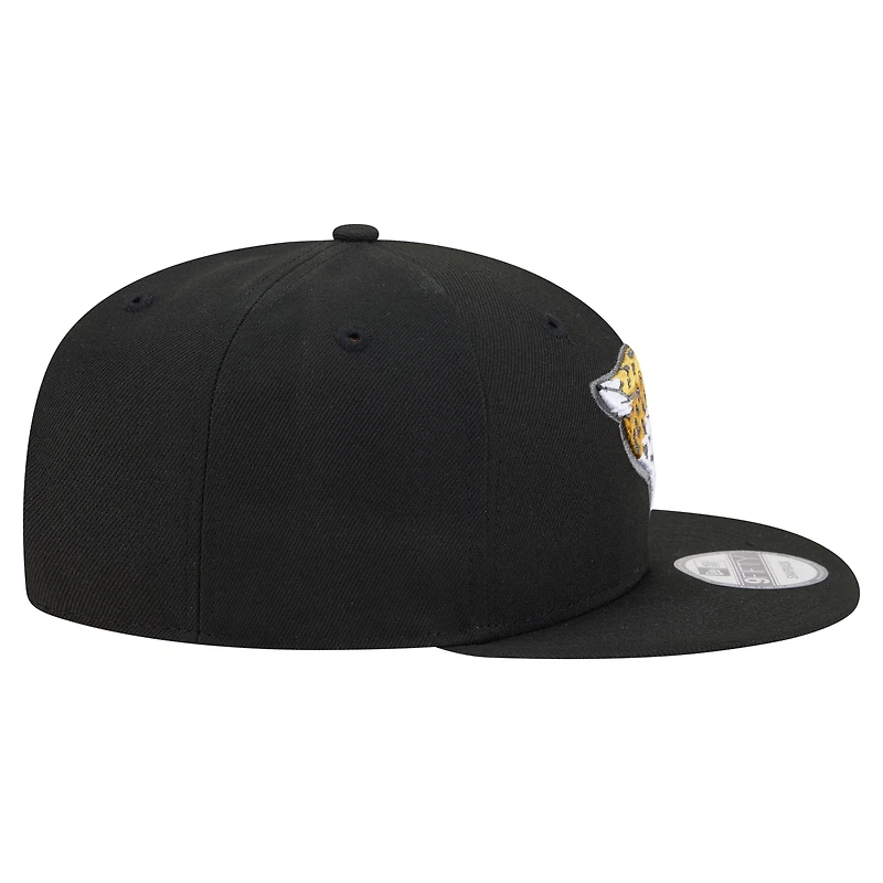 Casquette snapback New Era 9FIFTY noire Jacksonville Jaguars pour homme