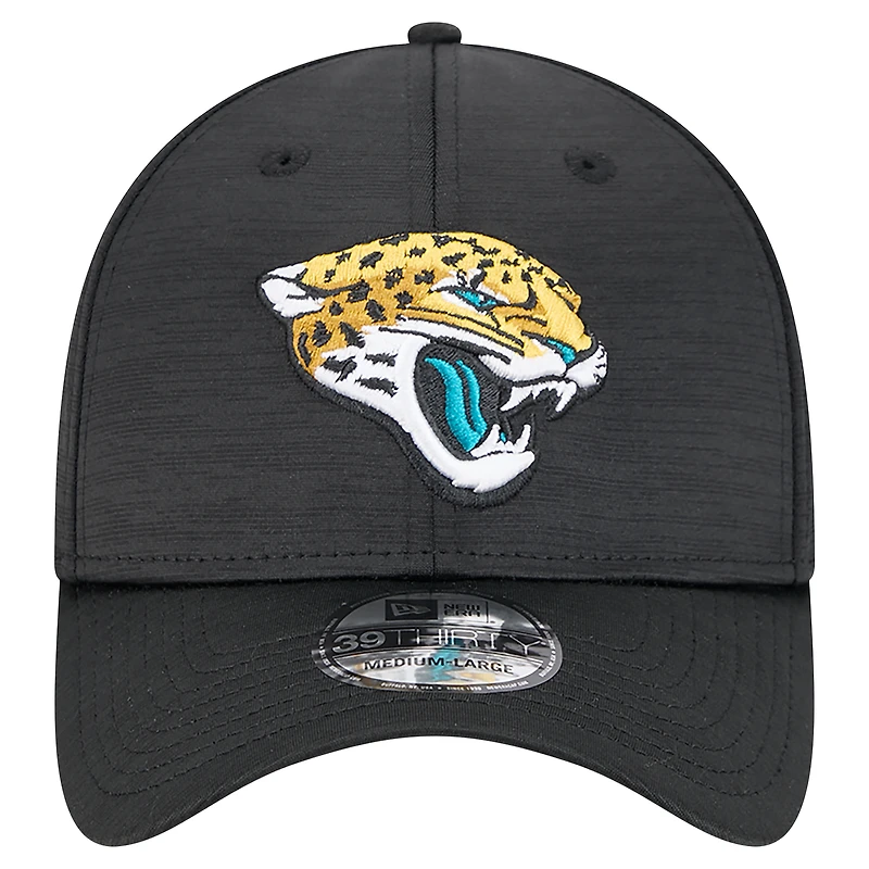 Men's New Era Black Jacksonville Jaguars  Active Tech 39THIRTY Flex Hat