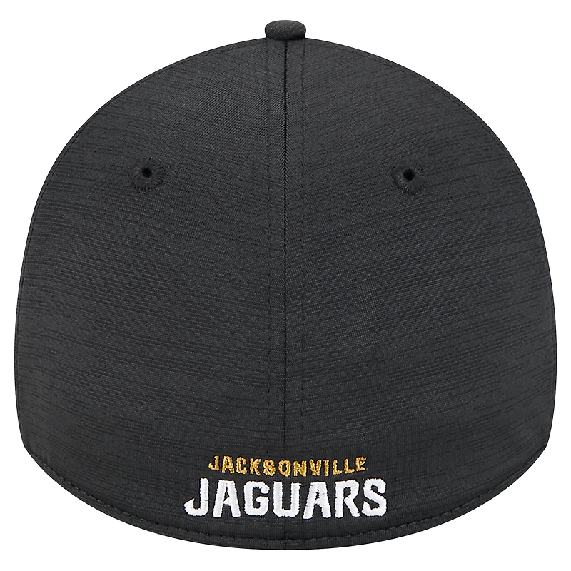 Men's New Era Black Jacksonville Jaguars  Active Tech 39THIRTY Flex Hat