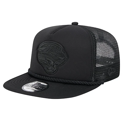 Men's New Era Black Jacksonville Jaguars Active Tone Golfer Snapback Hat