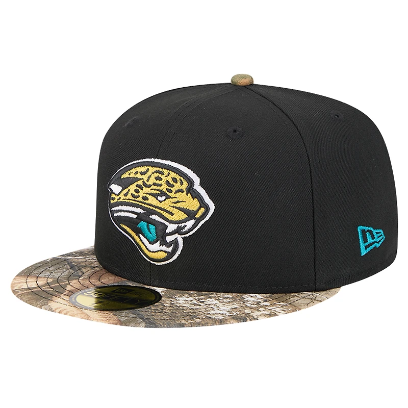 Men's New Era Teal Jacksonville Jaguars Active Two-Tone Camo 59FIFTY Fitted Hat