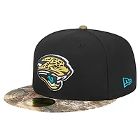 Men's New Era Teal Jacksonville Jaguars Active Two-Tone Camo 59FIFTY Fitted Hat
