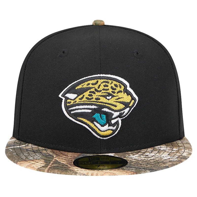 Men's New Era Teal Jacksonville Jaguars Active Two-Tone Camo 59FIFTY Fitted Hat