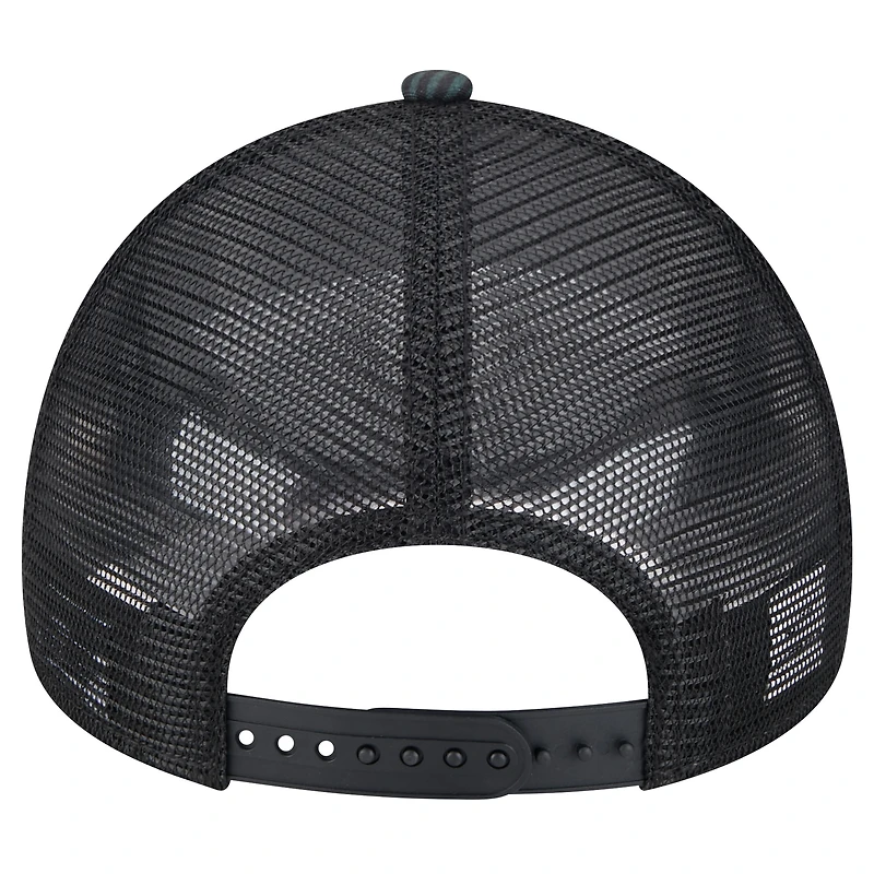 Men's New Era Black Jacksonville Jaguars Agave Trucker 9FORTY Adjustable Hat