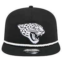 Men's New Era Black Jacksonville Jaguars B-Dub Golfer Snapback Hat