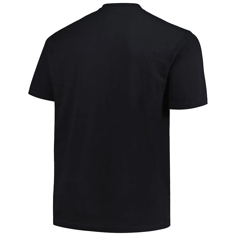 Men's New Era  Black Jacksonville Jaguars Big & Tall Helmet T-Shirt