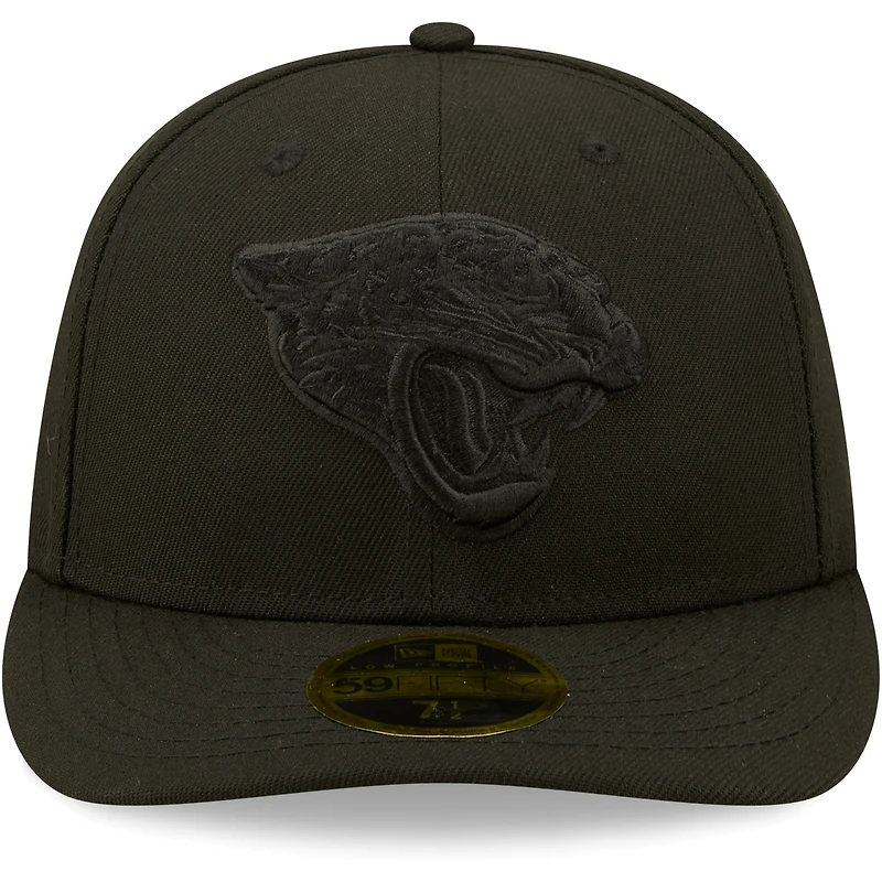 Men's New Era Black Jacksonville Jaguars on Low Profile 59FIFTY II Fitted Hat