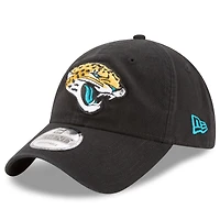 Casquette ajustable noire Jacksonville Jaguars Core Classic 9TWENTY New Era pour homme