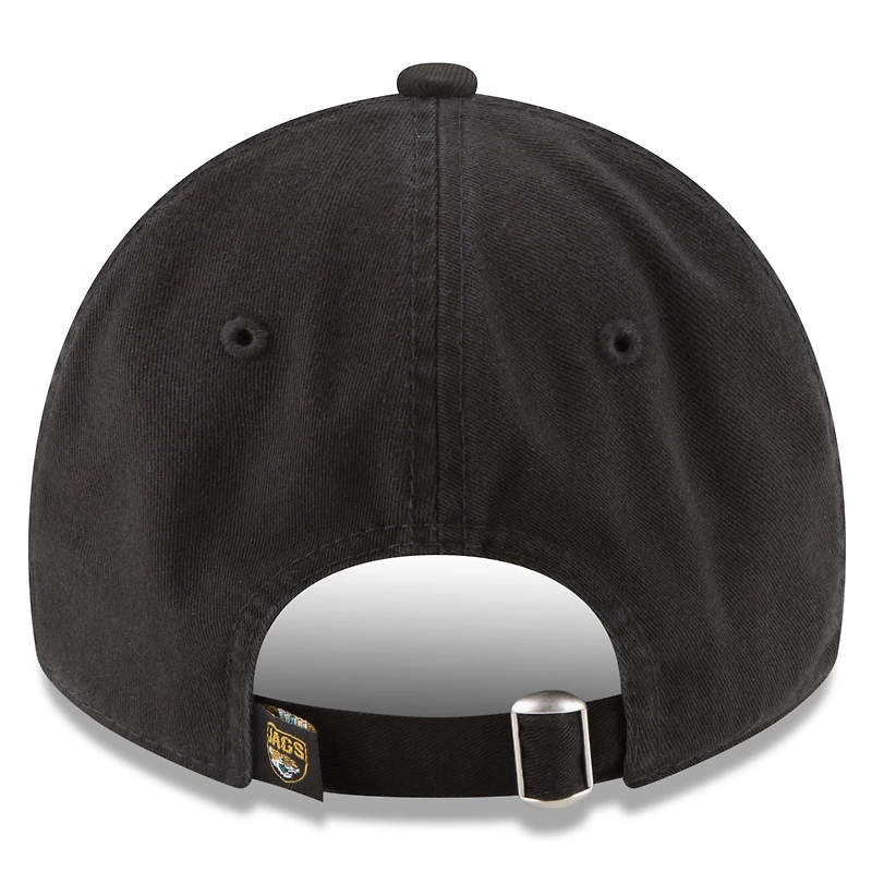 Casquette ajustable noire Jacksonville Jaguars Core Classic 9TWENTY New Era pour homme